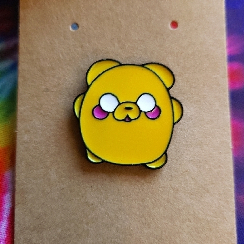 Small Jake The Dog Enamel Pin Brooch